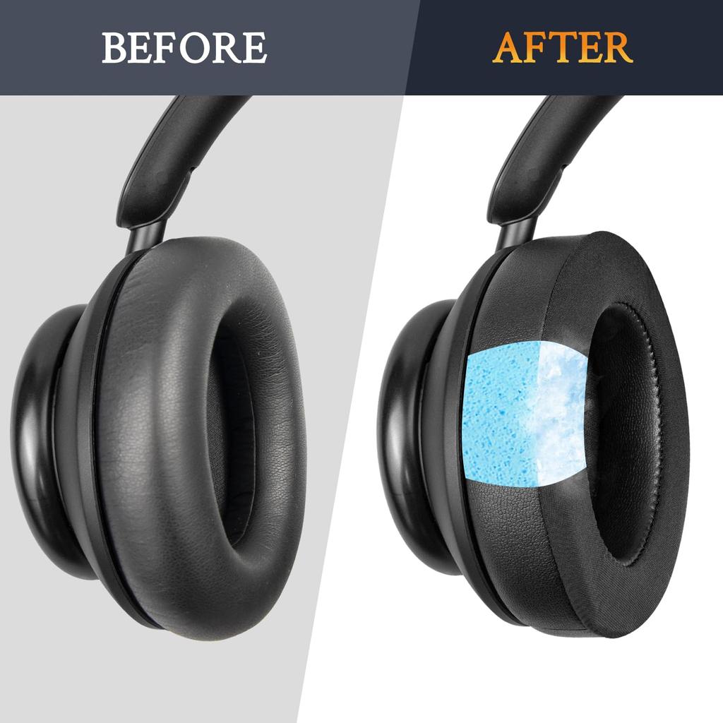 SOULWIT Cooling Gel Pads Ear Pads for Anker Soundcore Space Q45 Headset Replacement Ear Cushions Comfortable Foam Replacement Ear Cups Cool Ear Pads