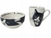 A Great Set of a Mug and Bowl with a Picture of a Cat As a Gift