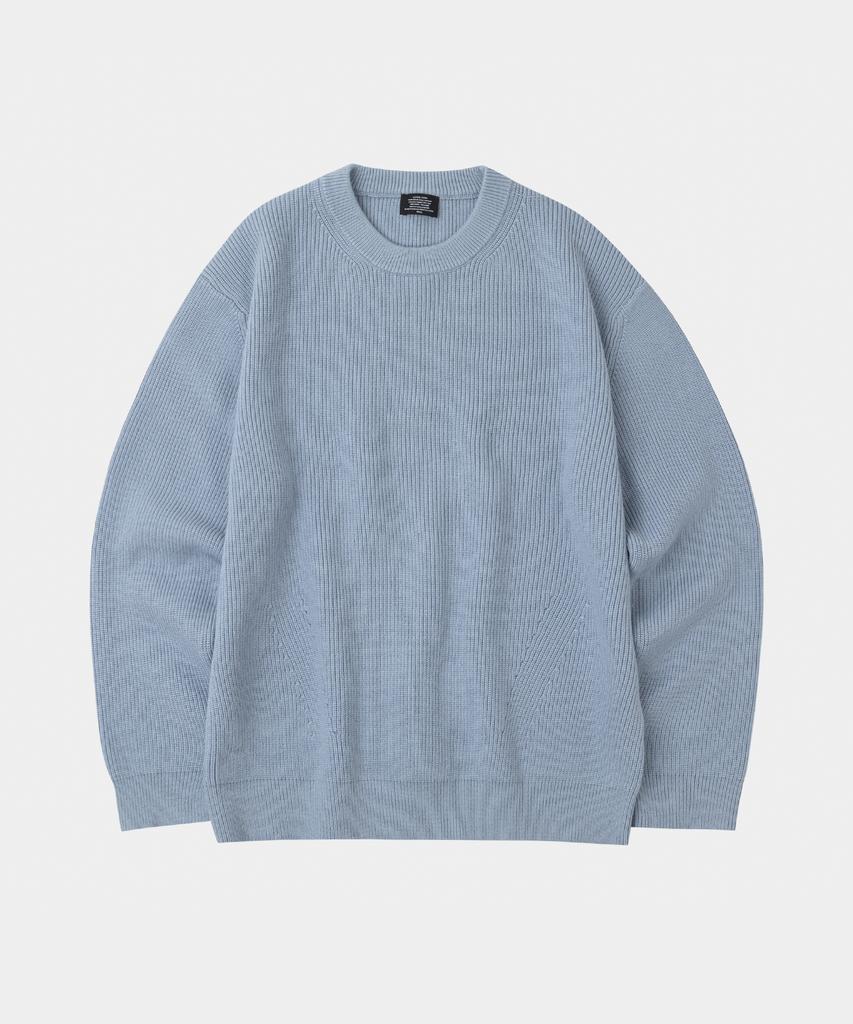 LETTERCOMO Essential Hazzi Round Knit Sky Blue