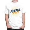 Custom Vintage Cocktail Drink Orange Spritz Aperols Tshirts for Men Short Sleeves T Shirt Cool Tshirts Slim Fit Pure Cotton Tee