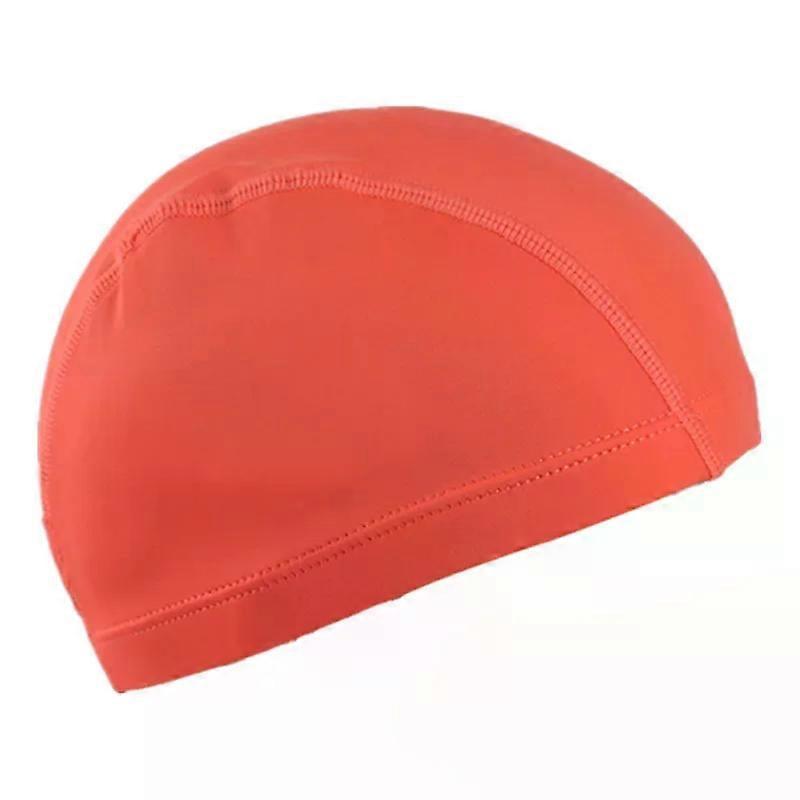 Swimming Cap Nylon Fabric Non-Slip Swimming Caps Long Hair Unisex Pool Cap With Earmuffs Protection Ladies Men Adult Children