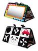 Aipinqi Baby Funhouse Mirror Cloth Book: Car Hanging Toy with Foldable Pendant for Back Seat