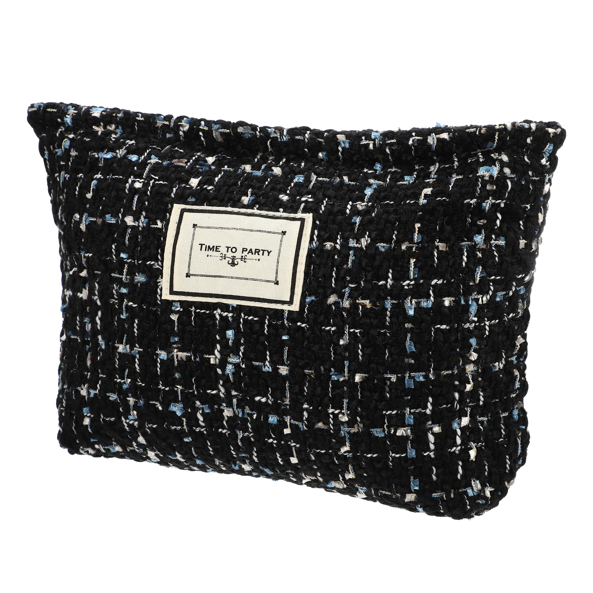 

VOCOSTE Wool Cosmetic Large Capacity Makeup Pouch for Coin and Black Bag, Women, Purse, Foundation, Lipstick, Brushes, чёрный