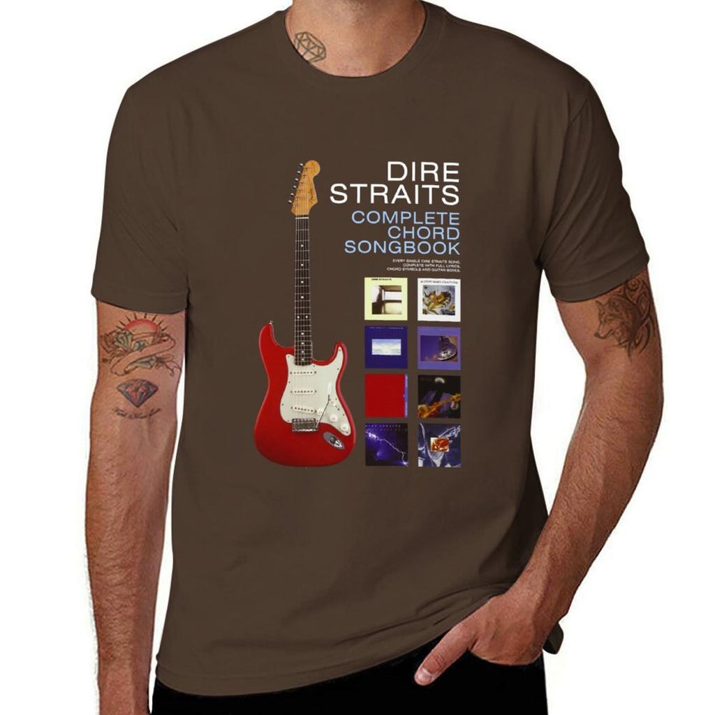 Cancionero Completo De Acordes De Dire Straits Camiseta Clásica T-Shirt Customizeds Hippie Clothes Men T Shirt
