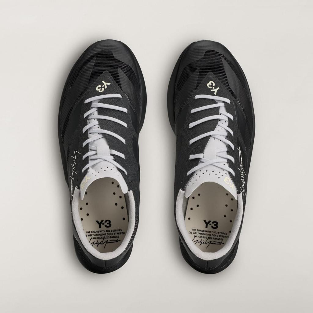 adidas Y-3 ADIZERO RC6 KI7792 Unisex Y-3 Sneakers Black / Black / Light Solid Grey