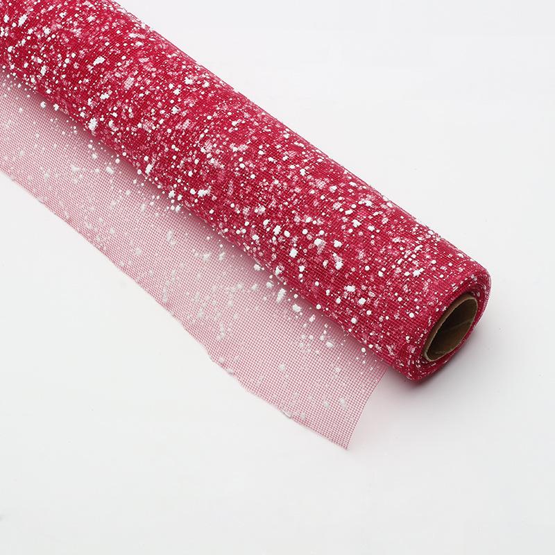 Schneeflocken Garn Wickel Netzpapier Blumenstrauß Verpackung Hochzeit Geburtstagsparty Dekoration Floristenbedarf Geschenkverpackungsmaterialien