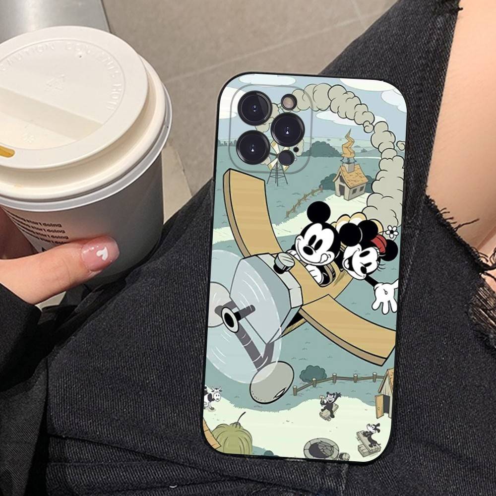 M-Minnie M-Mickey Phone Case for iPhone 16 17 Air 15 14 13 12 11 Pro Max 16E Plus Fundas