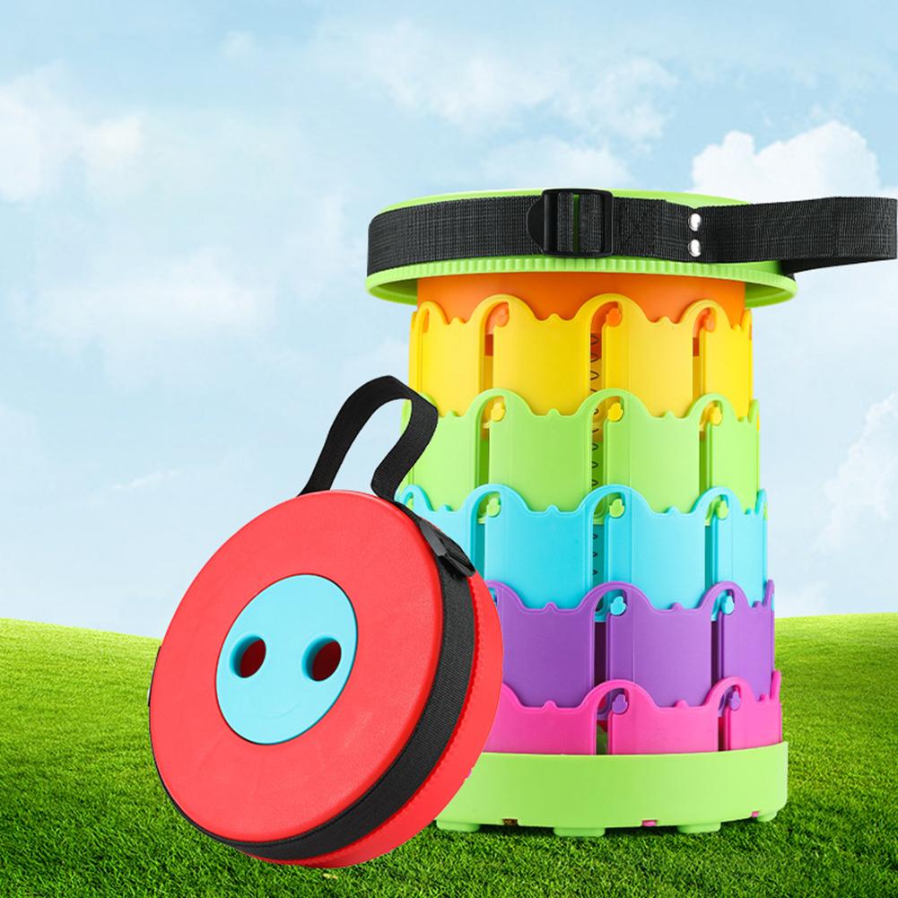 Outdoor Retractable Stool Chairs Portable Camping Foldable Convenient Chair Fishing Chair