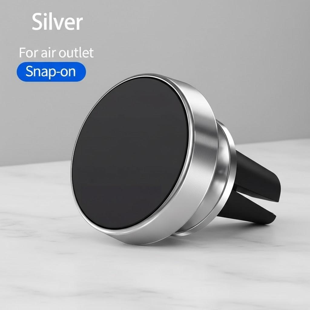 Magnetic Car Phone Holder Air Vent Mount Luxury Stand Adjustable Universal Smartphone Bracket Support