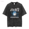 Atalanta Tričko Bergamasca Calcio La Dea Gli Orobici Nerazzurri Bergamo dlhý alebo krátky rukáv vintage Prané Bežné Mäkké