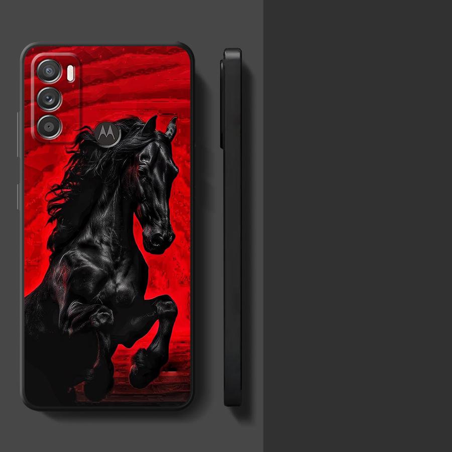 Case for Motorola Moto G51 G73 G52 G50 G71 G32 Edge 20 Pro 30 Lite G53 G30 G60s G22 Edge40 Phone Cover Art Horse