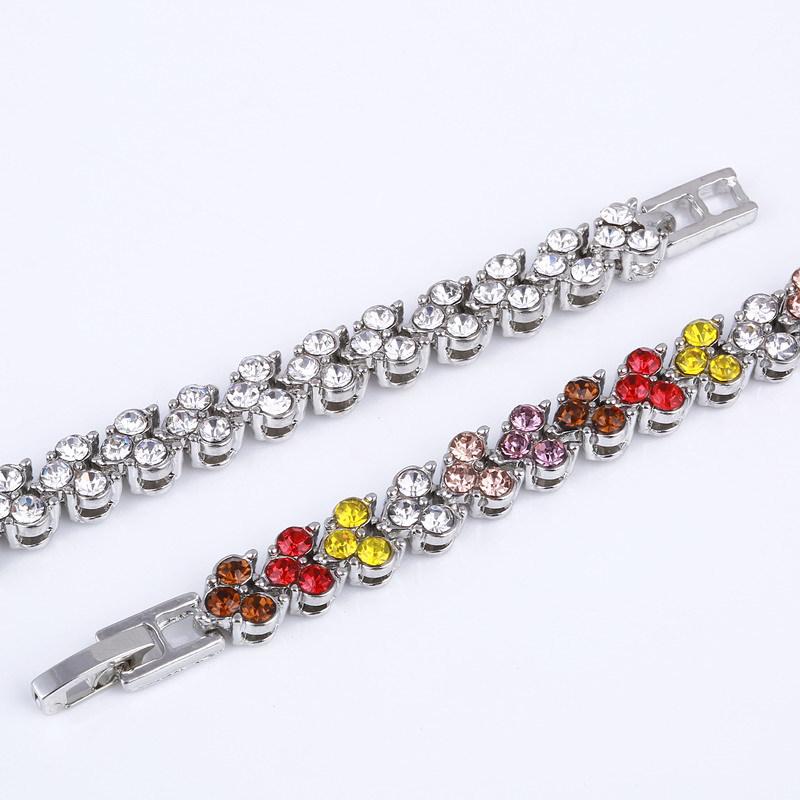 Ka Shi Tong Roman Crystal Zircon Bracelet: Elegant Ladies' Shiny Jewelry, Perfect Christmas Gift