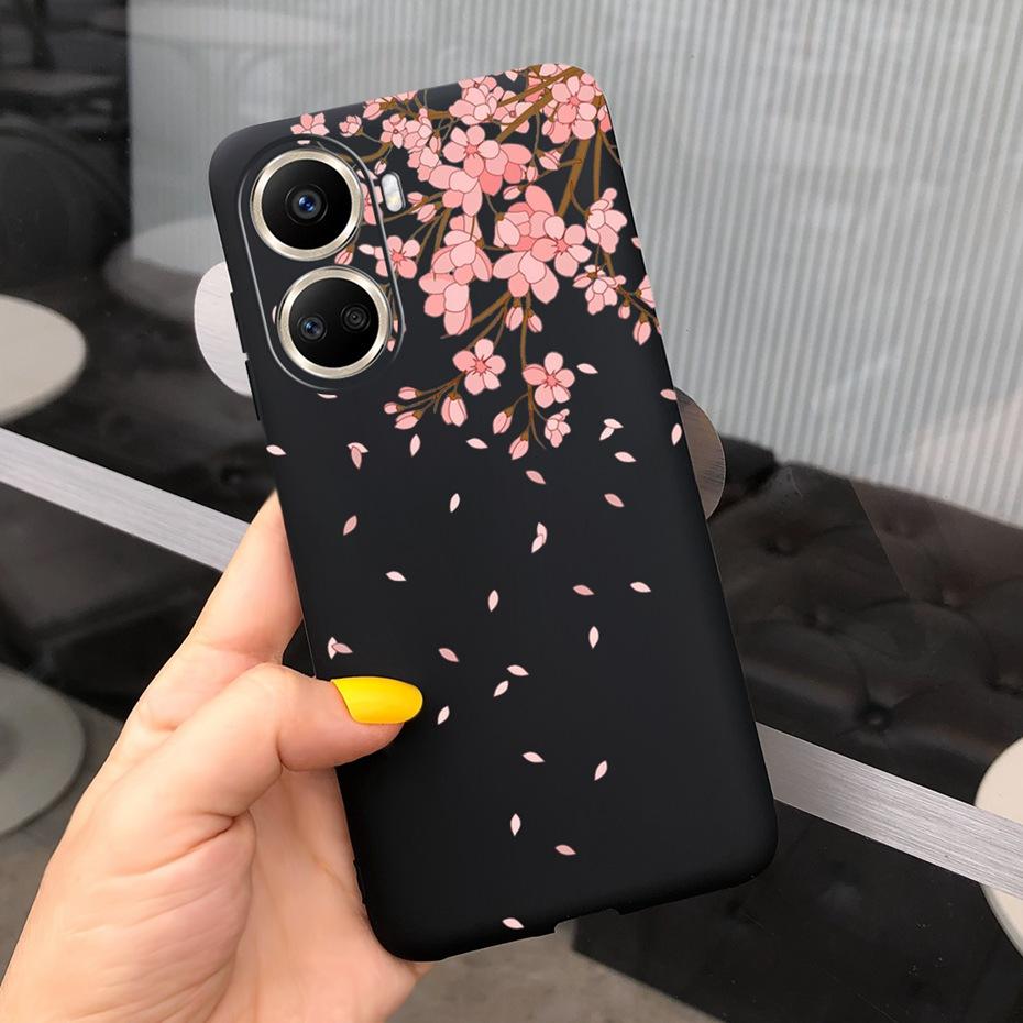 Cute Silicone Case For Huawei Nova 10 SE 2022 Fashion Girl Flower Phone Case For Huawei Nova 10 Pro Nova10 10Pro Soft Back Cover