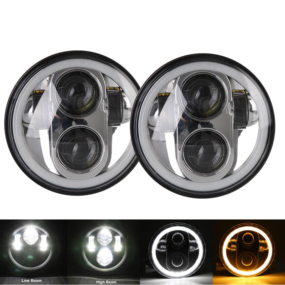 Motorcycle headlight 5.75 inch lamp Halo for Triumph Rocket iii 3 & Speed Triple & Street Triple & Thunde 5 3/4 Inch