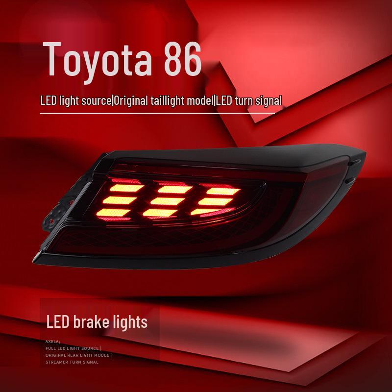 Fits Toyota GR86 & Subaru BRZ: LED Taillight Assembly- Includes Driving, Brake & Turn Signal Lights