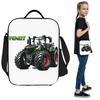 Fendt Traktor Isolierte Lunchtasche für Kinder Schul-Kühltasche Thermische Lebensmittelbox Tragetasche Auslaufsichere Lunchboxen Behälter