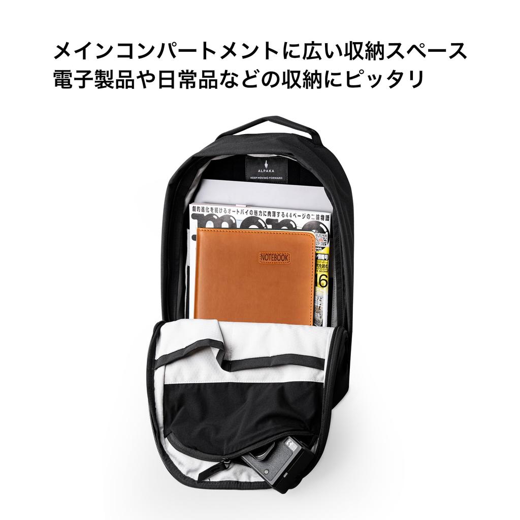 ALPAKA Metro Backpack, 12L, Compact Backpack, Fits 14-inch Laptops, Includes a Soft-Touch Laptop Sleeve, Made with Weather-Resistant Materials,