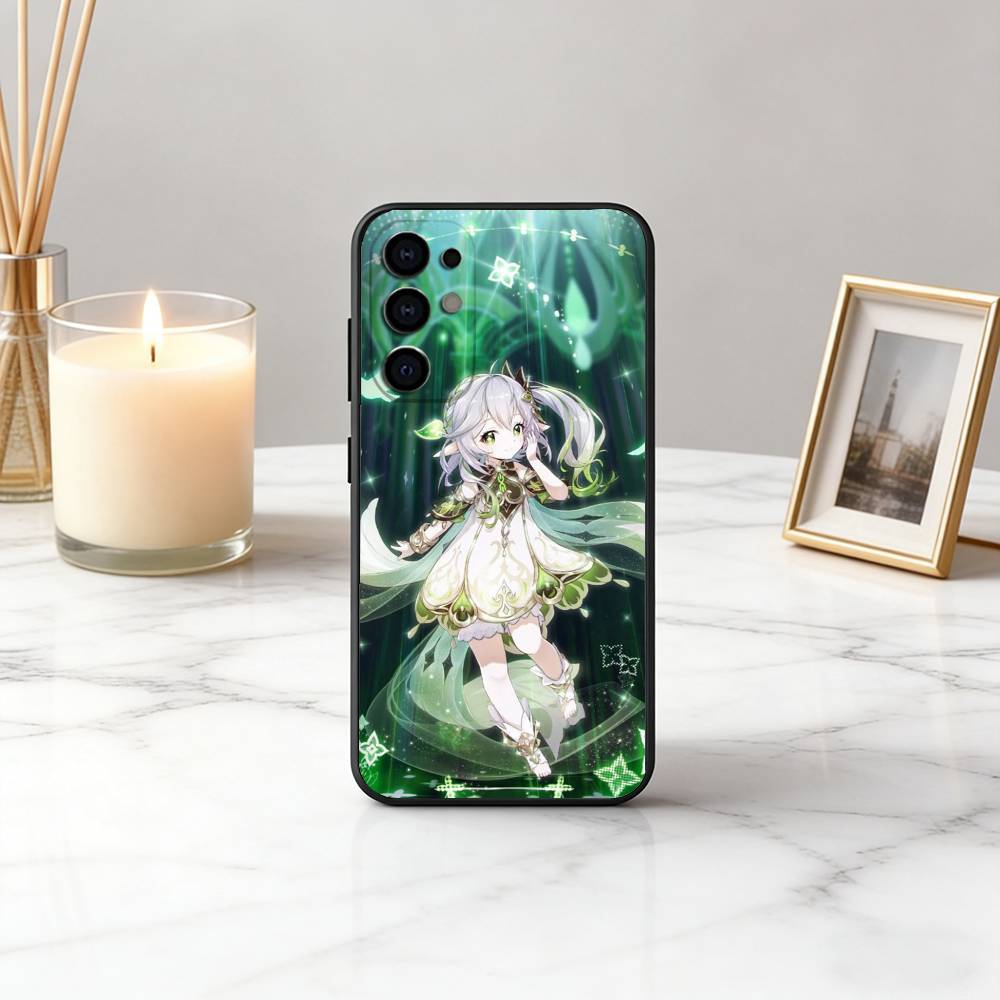 

G-Genshin N-Nahida I-Impact-ngi-es Phone Case Black Silicone Soft For Samsung S25,S24,S21,S22,S23,S30,Ultra,S20,Plus,Fe,Lite Samsung S20plus5G