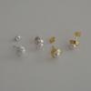 Youngglow Silver925 Hammering Pearl Earrings (2color)