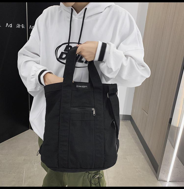 Retro Canvas Bag 2025: Unisex Korean Casual Shoulder-Crossbody Handbag