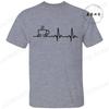 New Men's T-shirt Classic Short Sleeved Shirt COFFEE ECG EKG Summer Top Casual T-shirt CAFFEINE MEME Casual Women Tee Shirt Tops