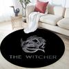 The Witcher pattern round rug,Carpet Rug for Living Room Bedroom Playroom ,Non-slip Floor Mat,Holiday Gifts and Birthday Gifts.