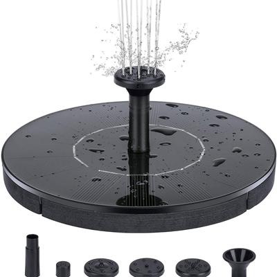 Polycrystalline Solar Panel Fountain Outdoor Pool Floating Fountain Bird Bathtub Fountain Patio