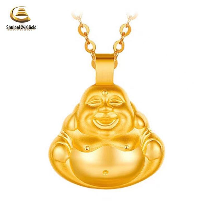 Pure Gold Slim Waist Abacus Pendant Necklace - Promotional Gift Style
