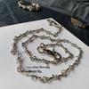 Guochao Hip Hop Trendy Thorn & Brier Pant & Neck Chain - Unisex Dark Hong Kong Style