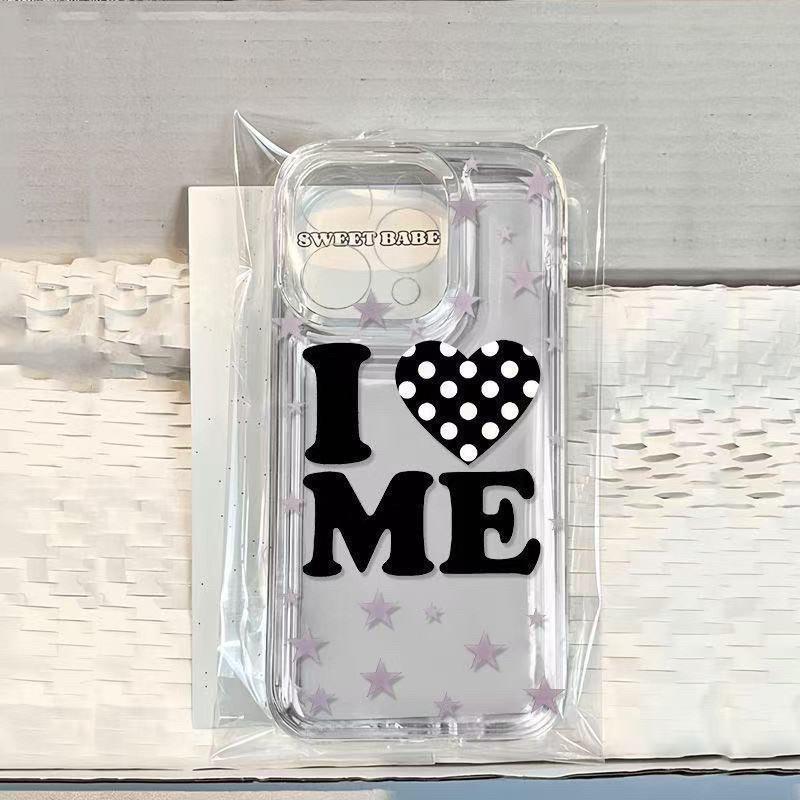 

Stars I Love Myself Case: Compatible with Apple 17 Pro, 16 Pro Max, 14, 13, 12, 11, 15 - Clear Space Shell Apple 13 Mini