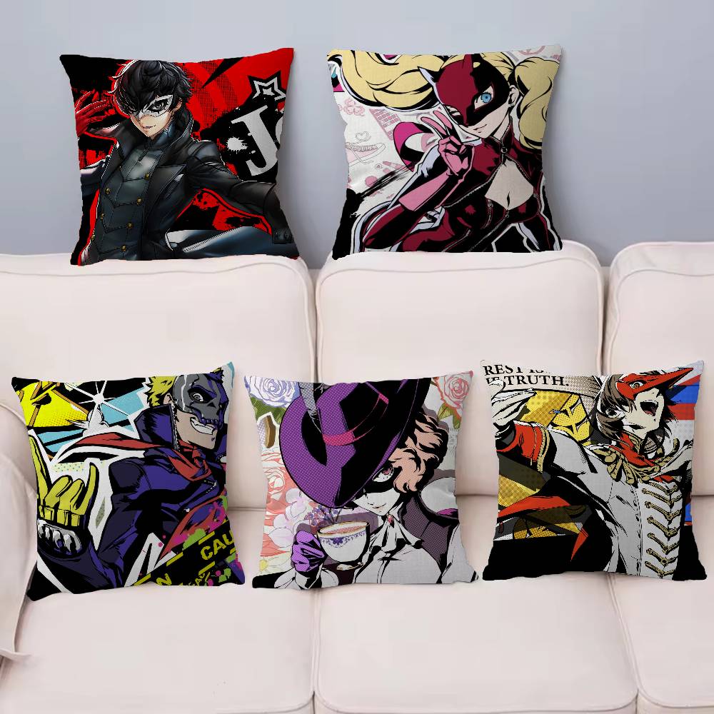 Hot Video P-Persona 5 Gaming Pillow Cover Design Cushion Cover Decor Holiday Decorati
