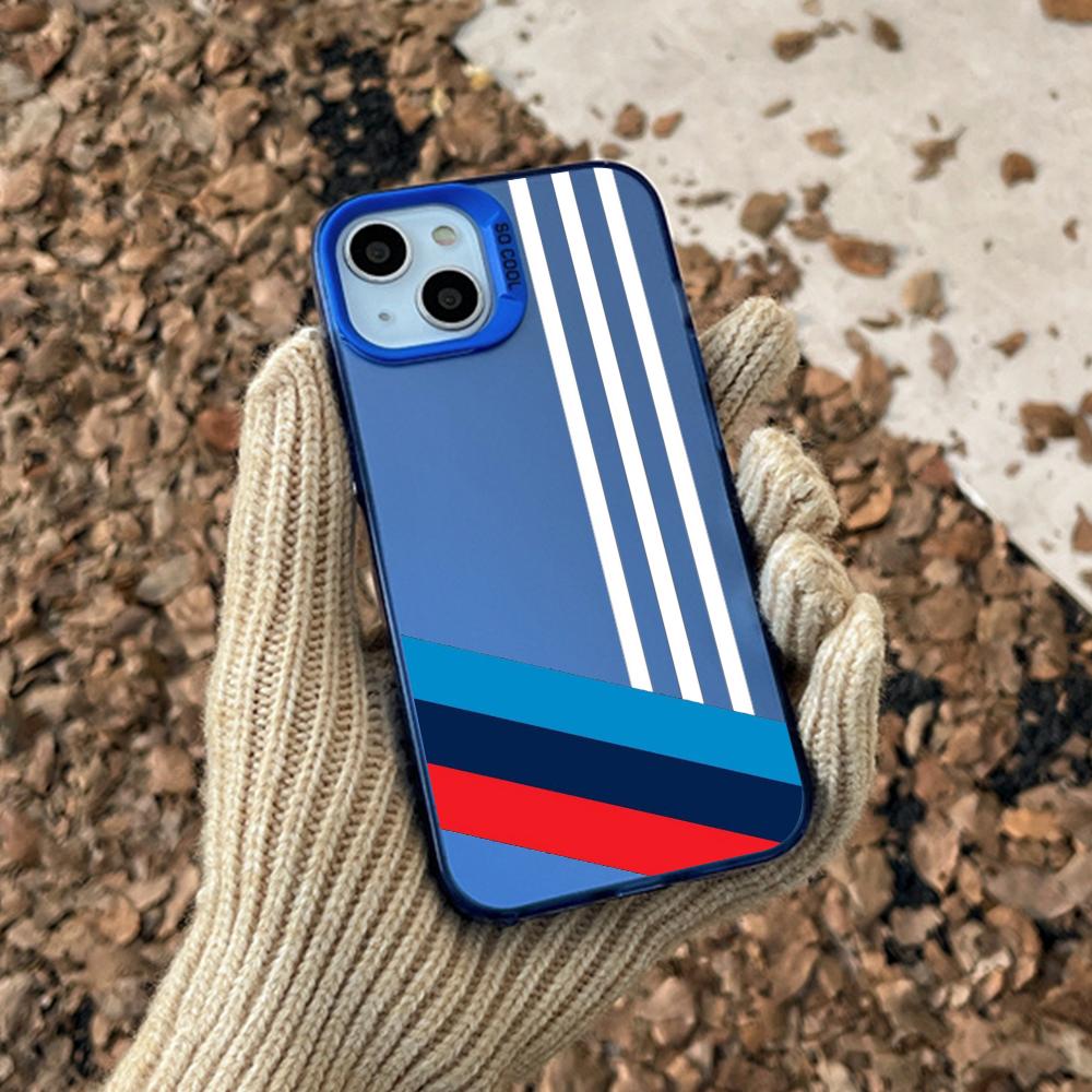 Fahsion B-mms logo cool pattern Phone Case For lMDColor Silver Shell For lPhone 17 16 e 15 14 13 12 11 Pro Max Plus iPhone 13 Pro