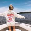 Reason Letter Print Double Hoodie Sweatshirt for Autumn/Winter
