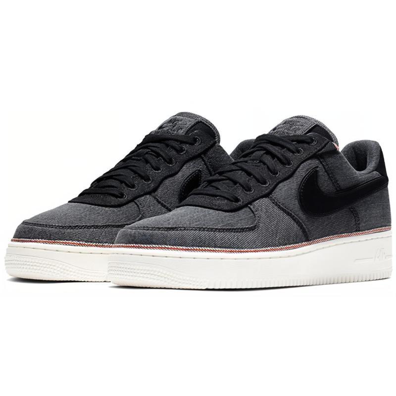 Nike Air Force 1 Low 3x1 Denim Black Sneakers 905345-006