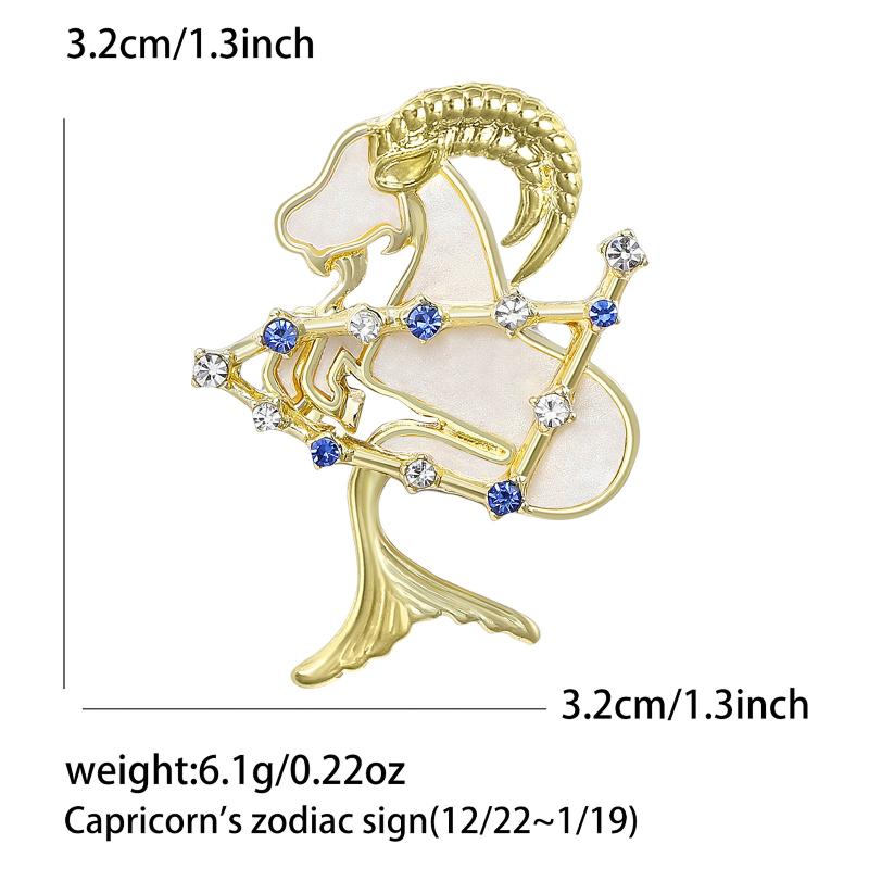 

1 шт. Элегантный зодиакальный ювелирный аксессуар Креативная брошь в виде животного Рака Звезды Краба для мужчин и женщин Подарок