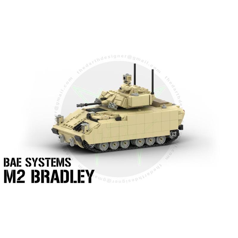 Платиновый Кирпич BOBlock MOC-172441-2M2 Боевая Машина Пехоты «Брэдли» (ББМ) модель