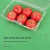 Clear Plastic Fruit & Veggie Box with Lid - Disposable and Thickened for Fresh Storage