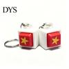 Tactile Mechanical Switch Clicker Five-Star Red Flag Keyboard Fidget Toy, 3D Printed Decompression Button Fun Desk Toy for Stress Reduction Keychain,