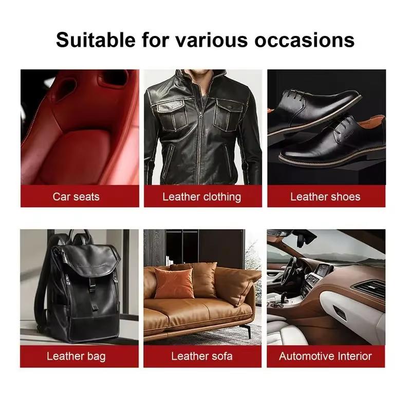 100 Ml Leather Conditioner Jacket Leather Restorer Cream Car Seats Bags Deep Nourishing and Refurbish Coating Shoes  Purses