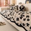Alien Sofa Cover Fabric Warm and Non Slip One-piece Straight Row Sofa Cushion Cover Soft and Delicate Suitable for All Seasons
