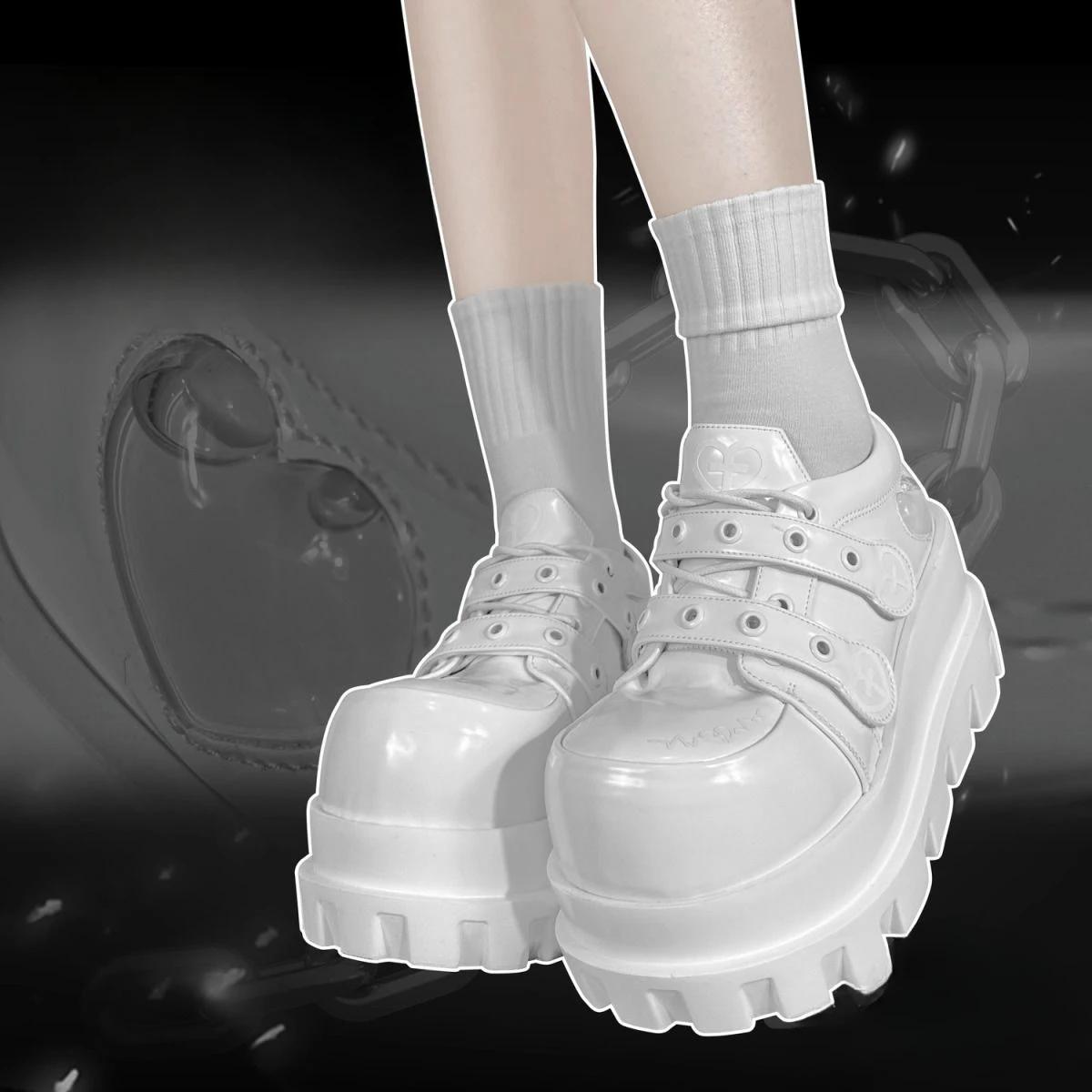 

Fall 2024 New Original Punk Fashion Platform Women s Shoes Women Sneakers 36 білий