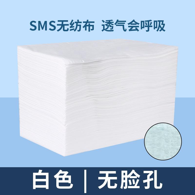 Disposable Bed Sheets for Beauty Salons with Holes Thicken Soft Ventilate SMS Non-woven Mattress Hotel Bed Towels Bedding 100pcs