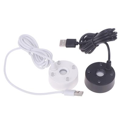 5V USB Without/With Light Fountain Mist Maker Small Rockery Water Fish Tank Landscaping Mist Maker Waterproof