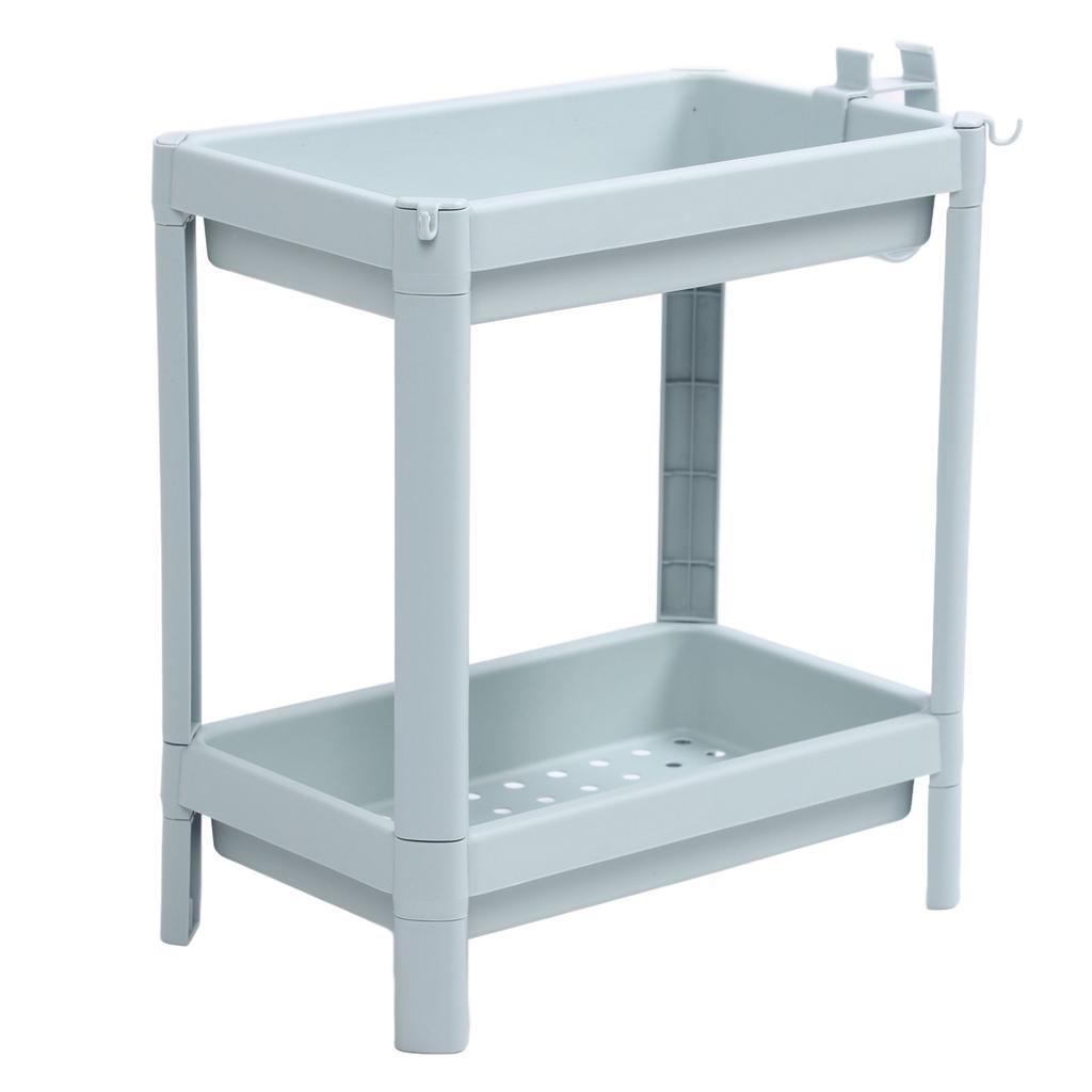 Bathroom Floor Storage Shelf Bathroom Storage Open Shelf Unit Freestanding Corner Rack Shelves Storage Rack Nordic Blue