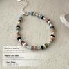 Banyan Tree S925 Silver Beaded Dopamine Bracelet - Korean Niche Design for Women.