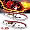 Yellow Light Bar 2pcs 6000K Waterproof White Durable