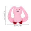 Dog Teething Toys Rabbit Design Plush Chew Sound Toy Portable Stuffed Animal Dog Plush Chewing Toy for Medium Small Puppy