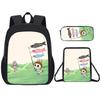 Cartoon Backpack For Kid With Graphic Design And Large Capacity Daily For