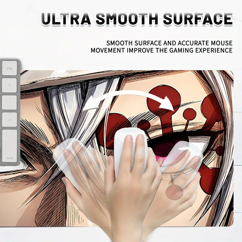 1Pc Eyes Power Blood Gaming Mouse Pad Keyboard Desk Mat Non-slip Rubber Lock Edge Waterproof Computer Mousepad for Office Home Decor S196