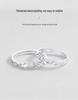 Jie Ai 999 Sterling Silver Custom Engraved Couple Rings for Men and Women - Unique Engagement or Birthday Gift